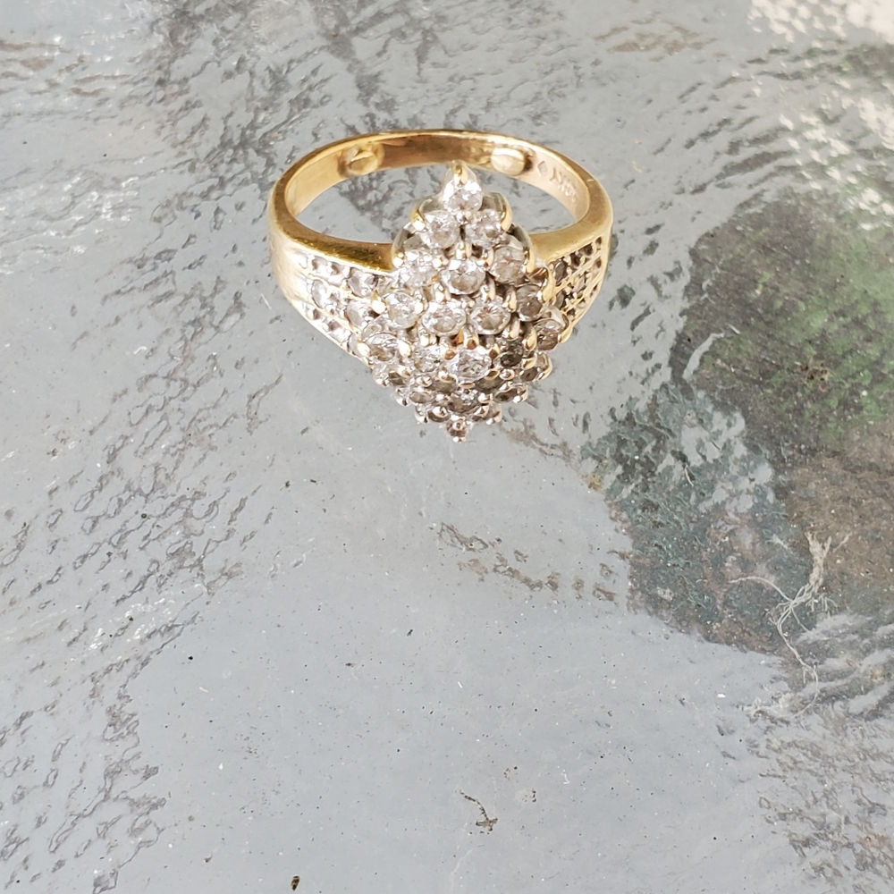 14K Gold Diamond Ring